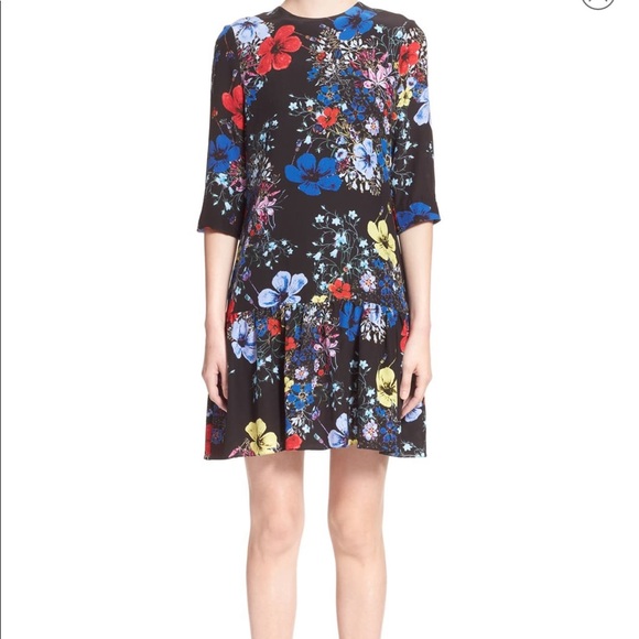 Erdem Emmie Floral Dress Size 4 100% Silk - Picture 2 of 8